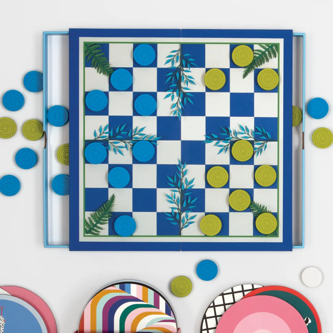 Galison Botanica 2-in-1 Travel Game Set