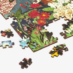 Galison Butterfly Blooms 144 Piece Wood Jigsaw Puzzle