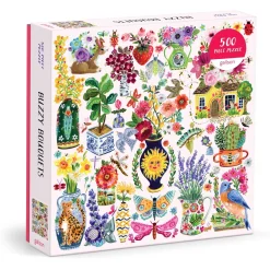 Galison Buzzy Bouquets 500 Piece Puzzle