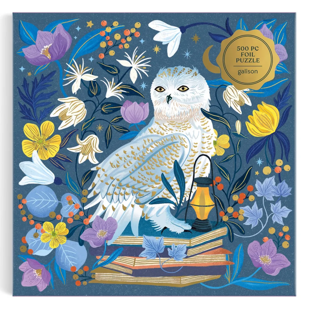 Galison Celestial Owl 500 Piece Foil Puzzle