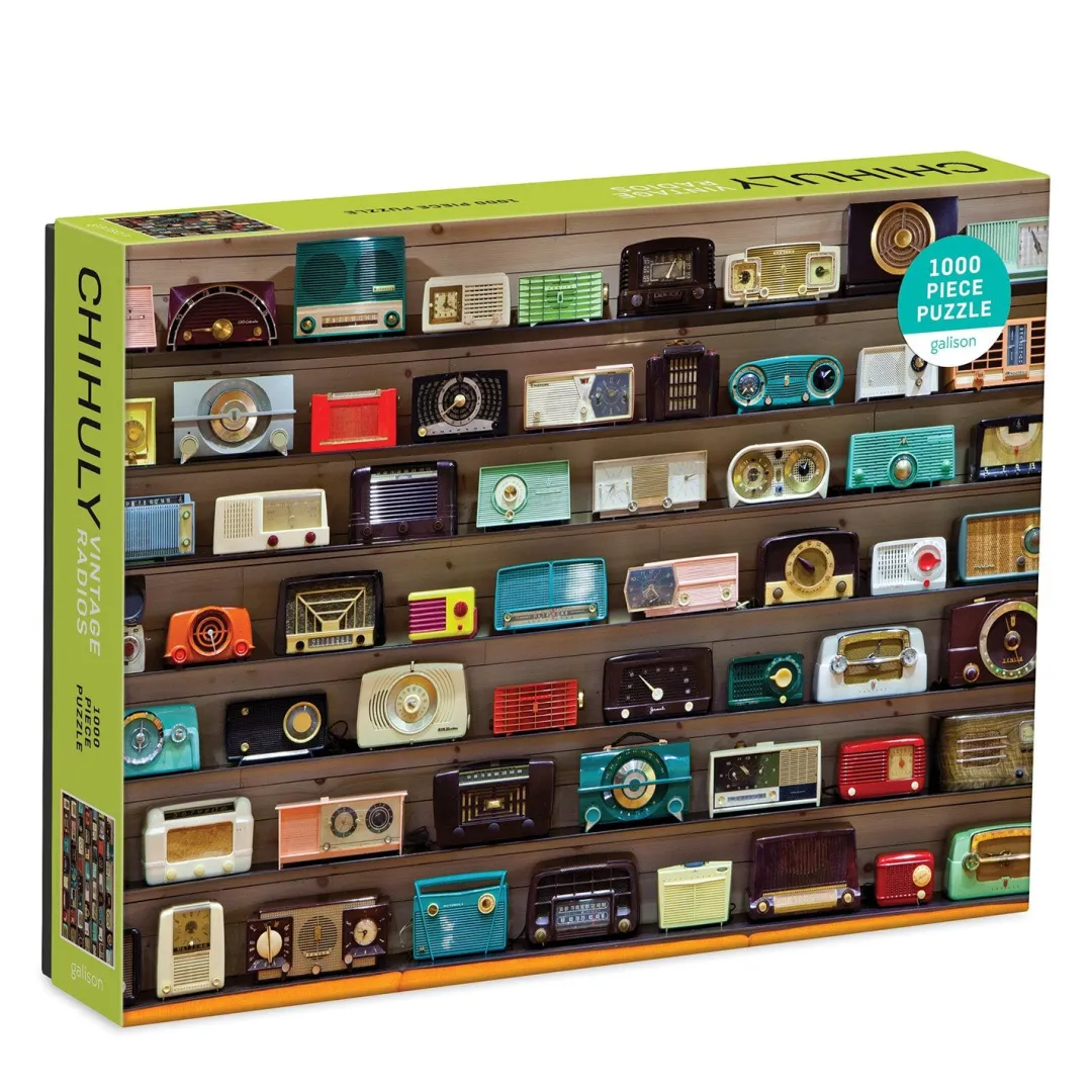 Galison Chihuly Vintage Radios 1000 Piece Jigsaw Puzzle