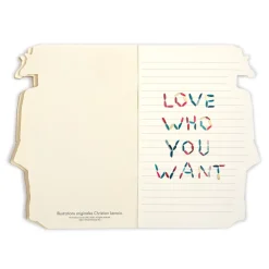 Galison Christian Lacroix Heritage Collection Love Who You Want Die-Cut Notebook