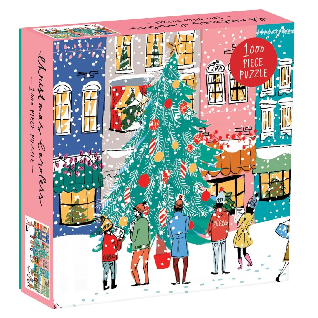 Galison Christmas Carolers 1000 Piece Jigsaw Puzzle