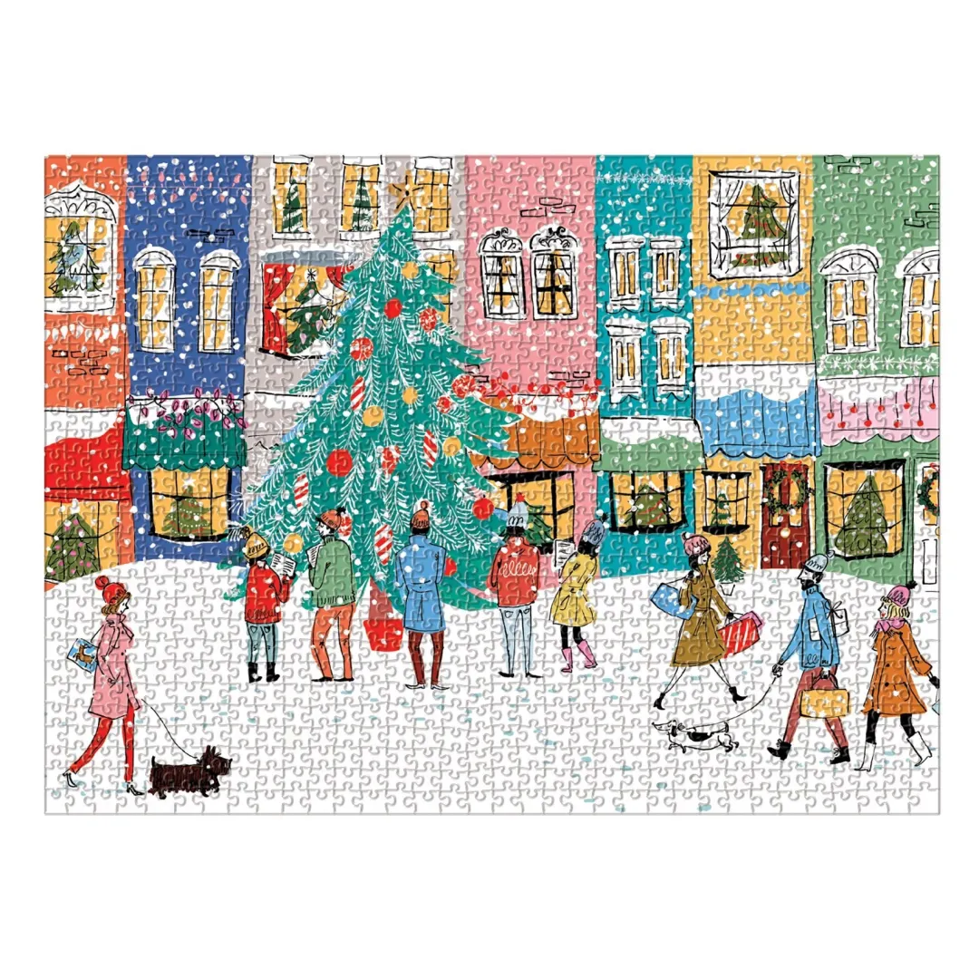 Galison Christmas Carolers 1000 Piece Jigsaw Puzzle