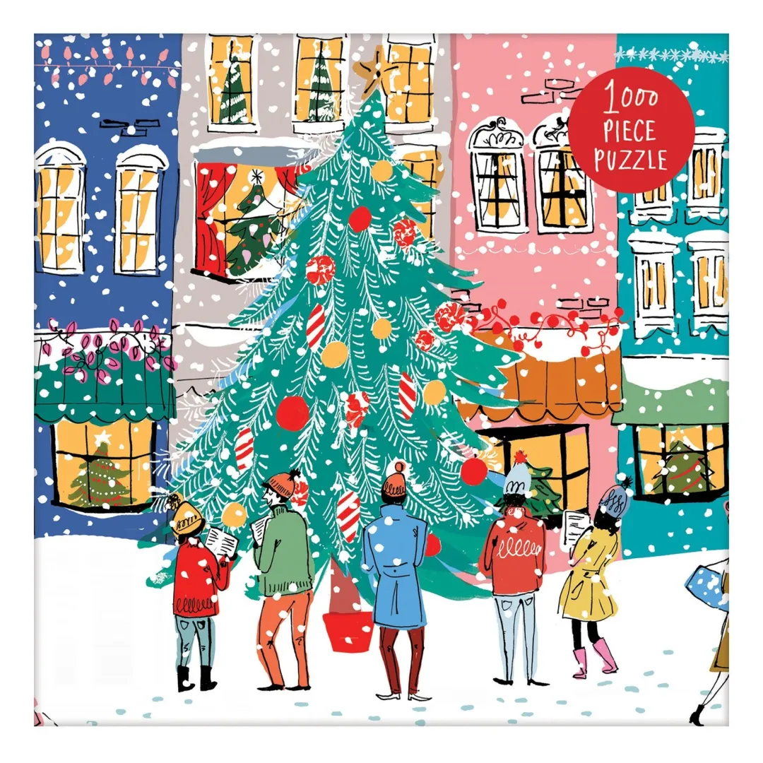 Galison Christmas Carolers 1000 Piece Jigsaw Puzzle