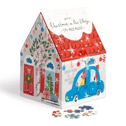 Galison Christmas in the Village 500 Piece House Puzzle