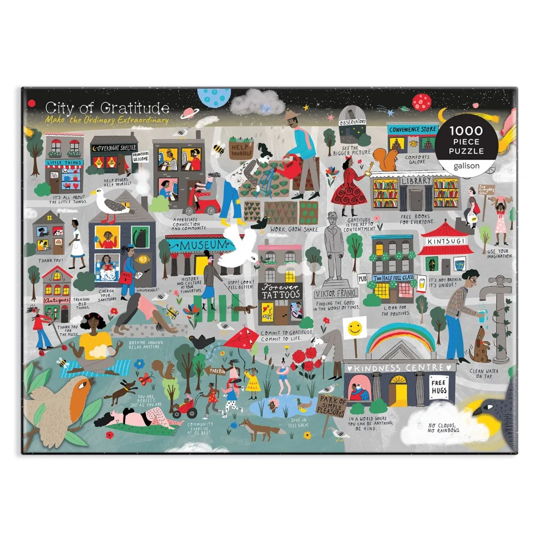 Galison City of Gratitude 1000 Piece Jigsaw Puzzle