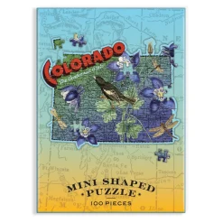 Galison Colorado Mini Shaped Puzzle