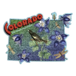 Galison Colorado Mini Shaped Puzzle