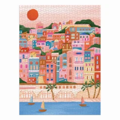 Galison Colors Of The French Riviera 1000 Piece Puzzle in Square Box