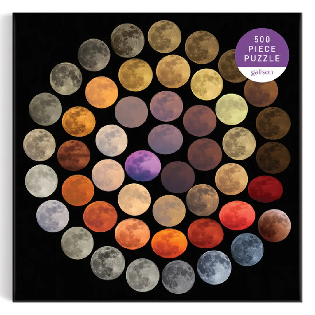 Galison Colors of the Moon 500 Piece Puzzle
