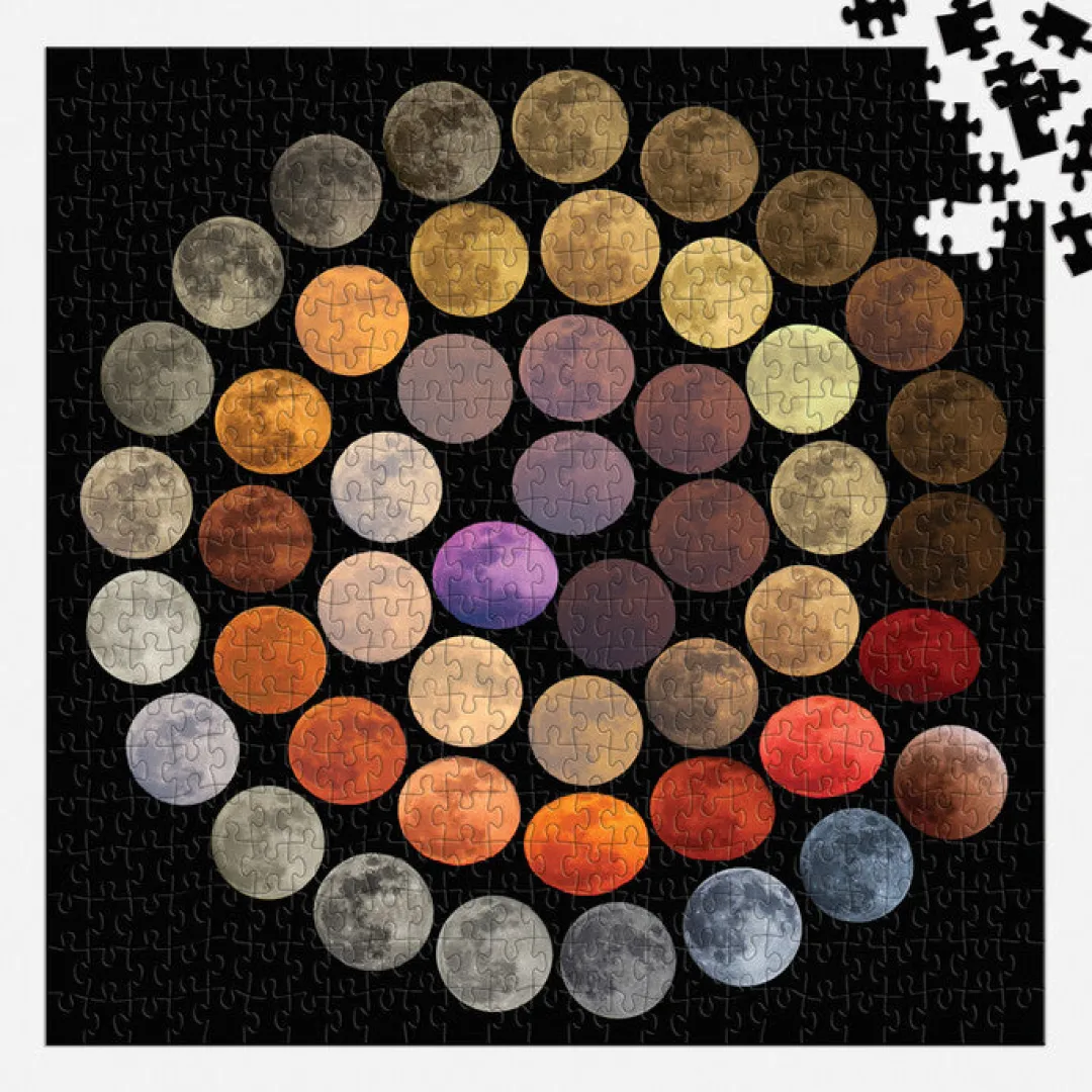 Galison Colors of the Moon 500 Piece Puzzle
