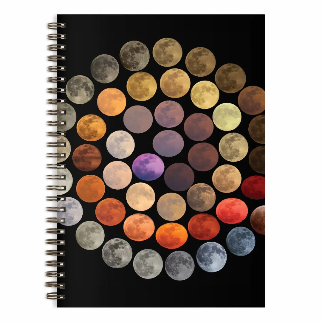 Galison Colors of the Moon Wire-O Journal