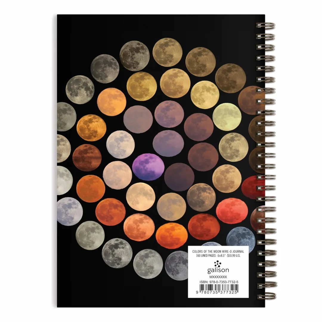 Galison Colors of the Moon Wire-O Journal