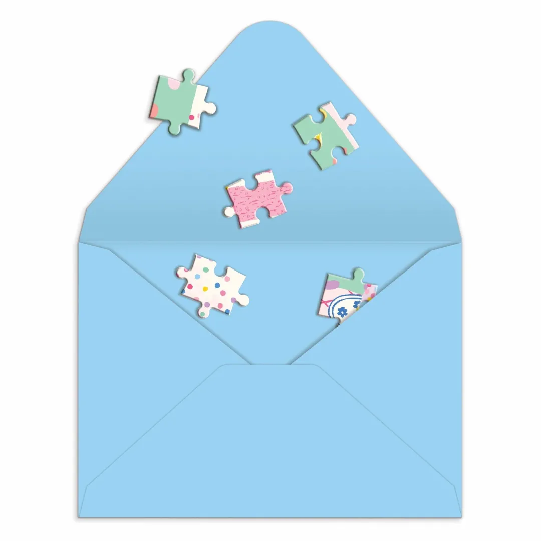 Galison Confetti Birthday Cake Greeting Card Puzzle