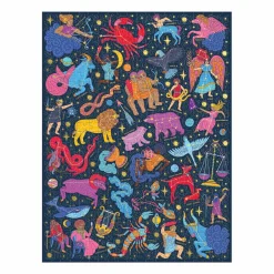 Galison Constellations 101: Stargazing 500 Piece Book Puzzle