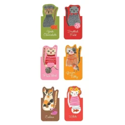 Galison Cool Cats Magnetic Bookmarks