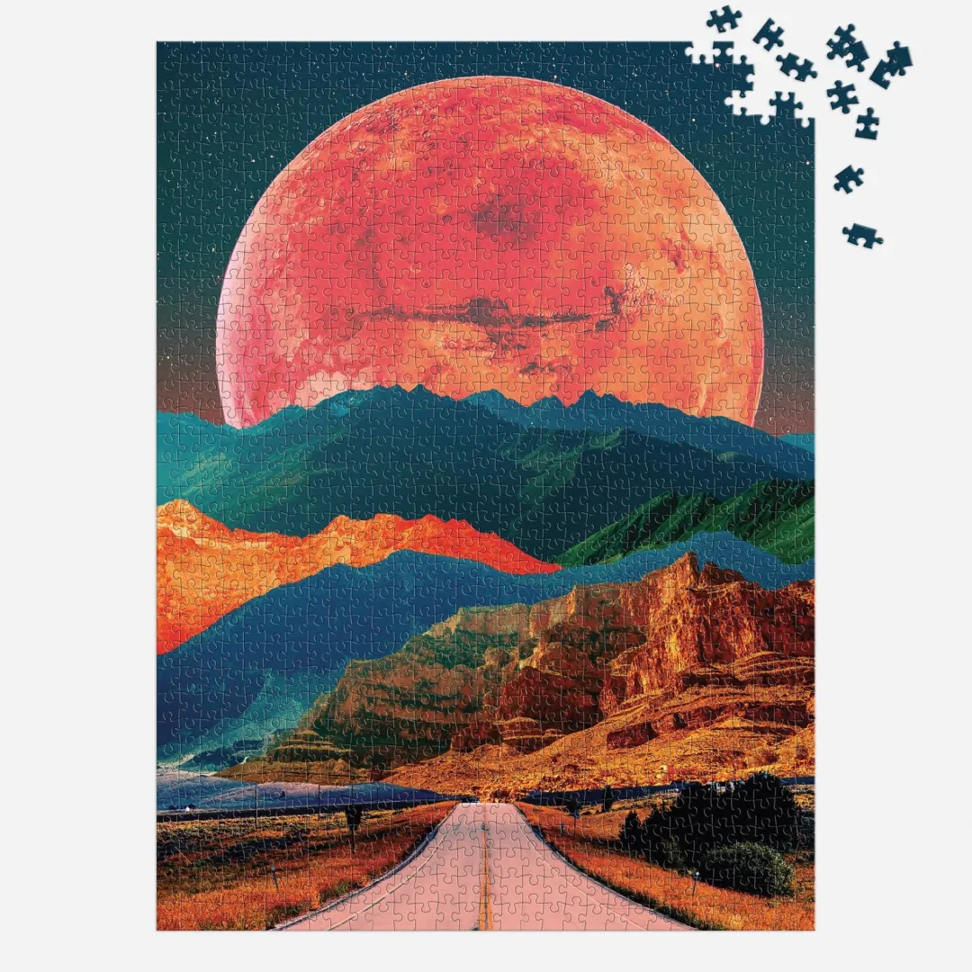Galison Cosmic Highway 1000 Piece Puzzle in a Square Box