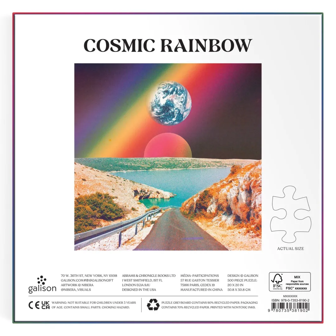 Galison Cosmic Rainbow 500 Piece Puzzle