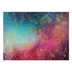 Galison Cosmos Astrology 1000 Piece Foil Jigsaw Puzzle
