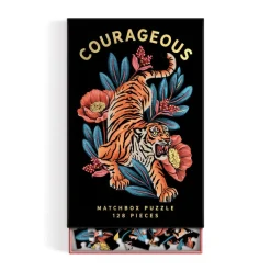 Galison Courageous 128 Piece Matchbox Puzzle
