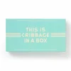 Galison Cribbage In A Box Cribbage Game Set