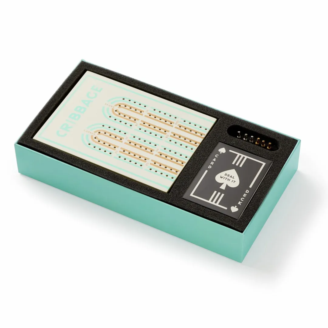 Galison Cribbage In A Box Cribbage Game Set