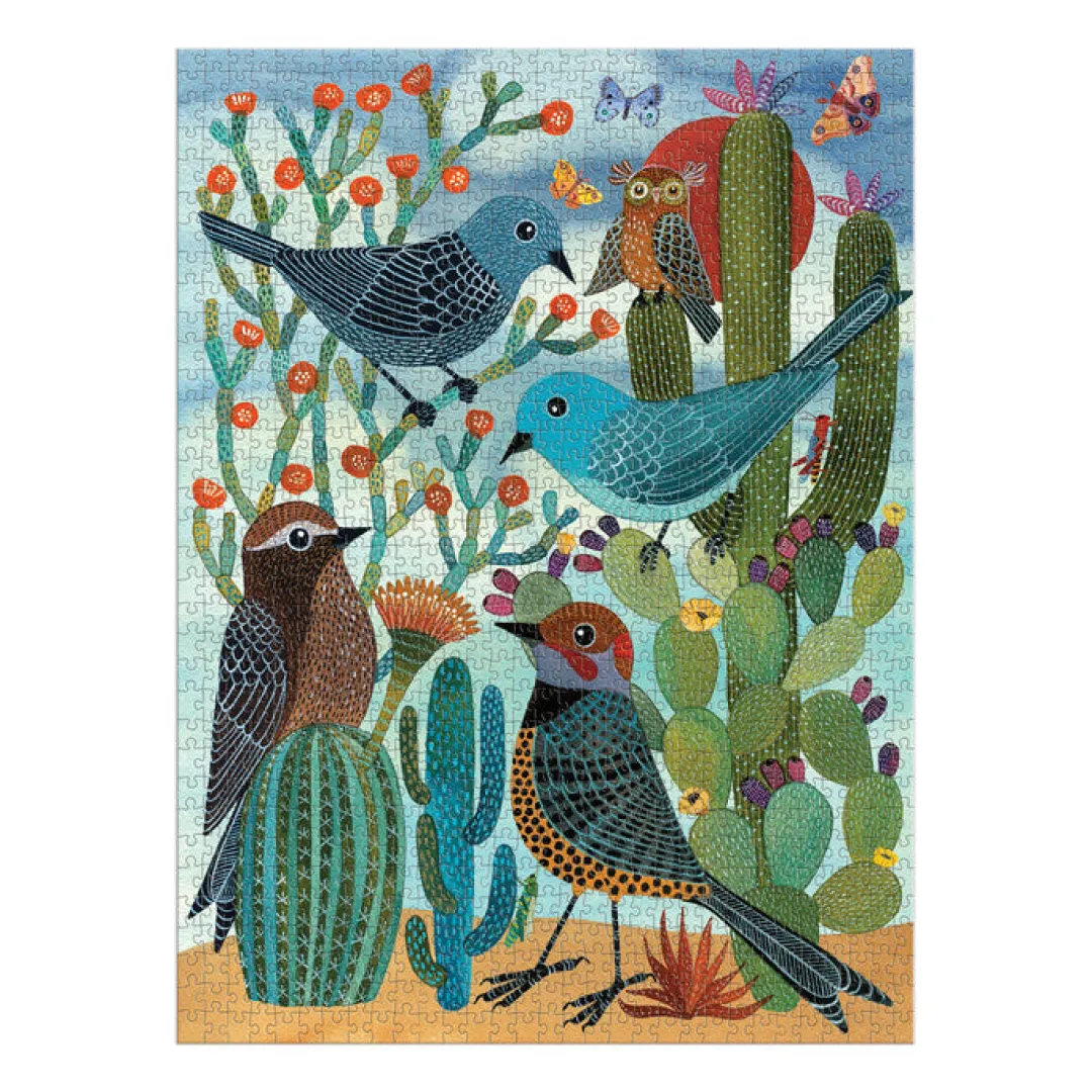 Galison Desert Avian Friends 1000 Piece Puzzle
