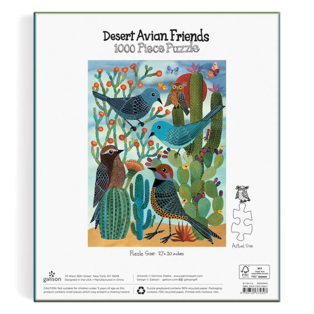Galison Desert Avian Friends 1000 Piece Puzzle