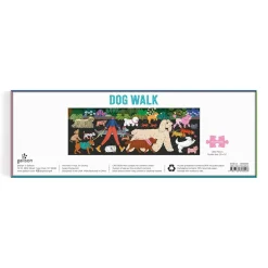 Galison Dog Walk 1000 Piece Panoramic Jigsaw Puzzle