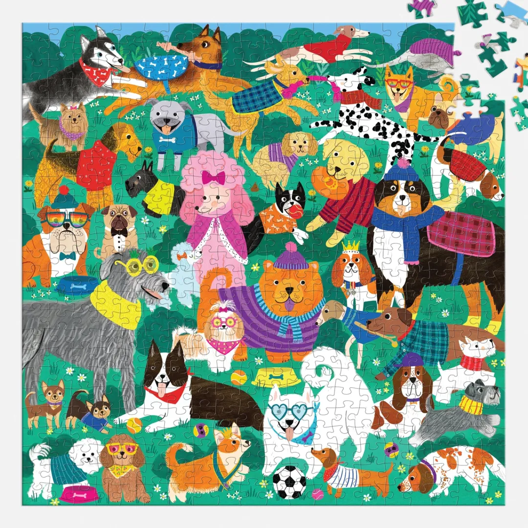 Galison Doggone Days 500 Piece Family Puzzle