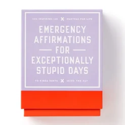 Galison Emergency Affirmations for Exceptionally Stupid Days Card Deck