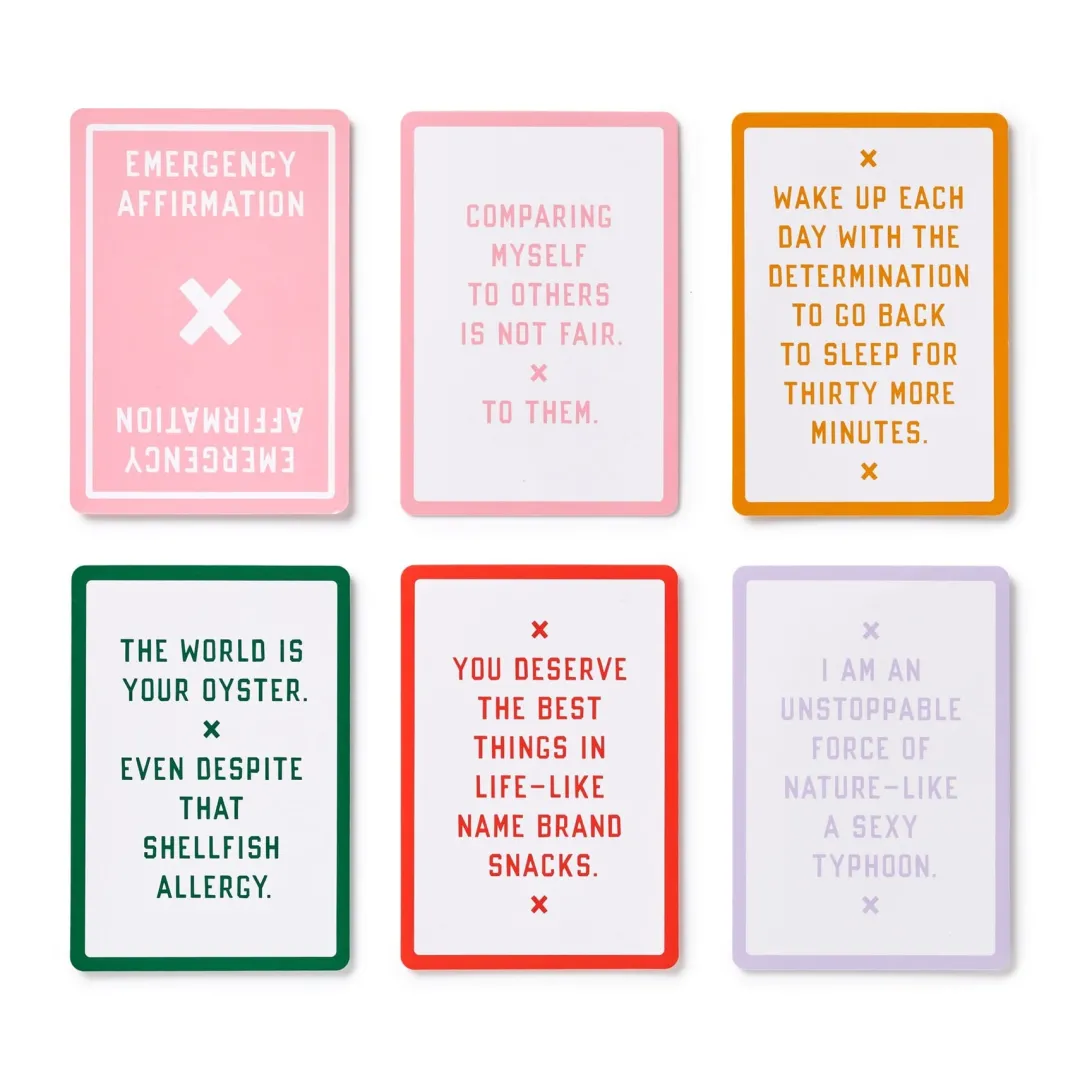 Galison Emergency Affirmations for Exceptionally Stupid Days Card Deck