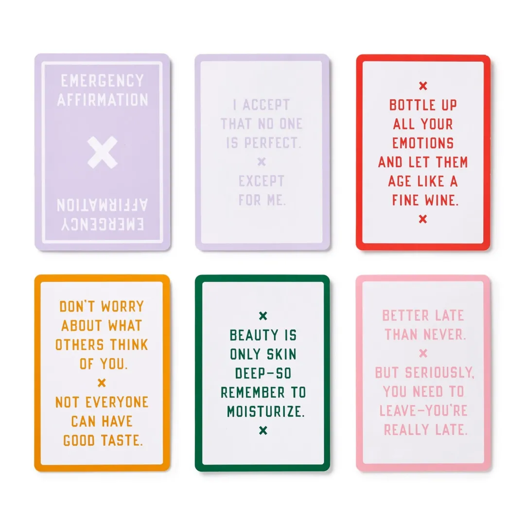 Galison Emergency Affirmations for Exceptionally Stupid Days Card Deck