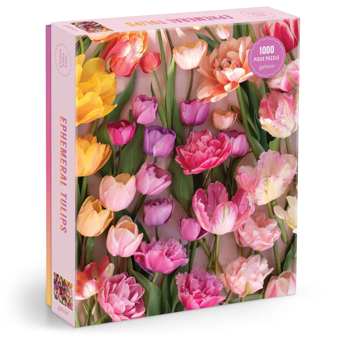 Galison Ephemeral Tulips 1000 Piece Puzzle