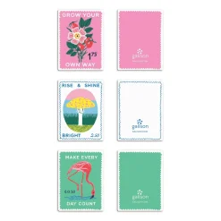 Galison Ever Upward Stamps Shaped Magnetic Bookmarks