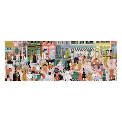 Galison Fall Halloween Parade 1000 Piece Panoramic Puzzle