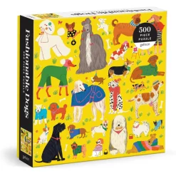 Galison Fashionable Dogs 500 Piece Puzzle