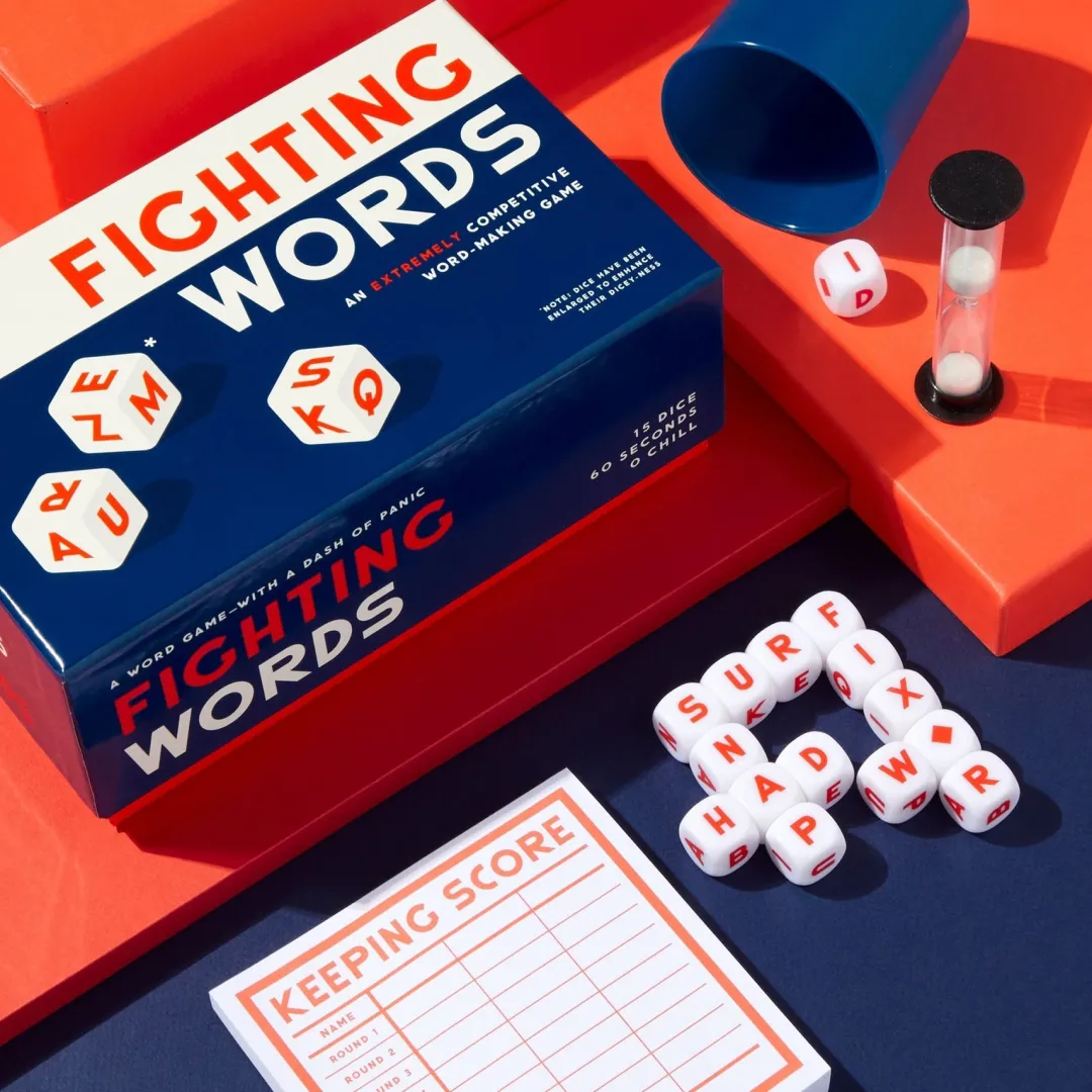 Galison Fighting Words Dice Game