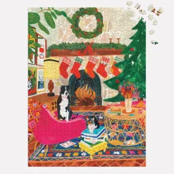 Galison Fireside Friends 1000 Piece Puzzle