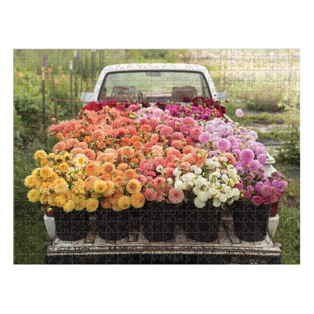 Galison Floret Farm's Cut Flower Garden Double-Sided 500 Piece Jigsaw Puzzle