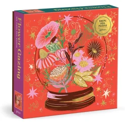 Galison Flower Gazing 500 Piece Foil Puzzle