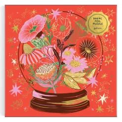 Galison Flower Gazing 500 Piece Foil Puzzle