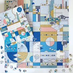 Galison Frank Lloyd Wright City By The Sea 1000 Piece Foil Puzzle