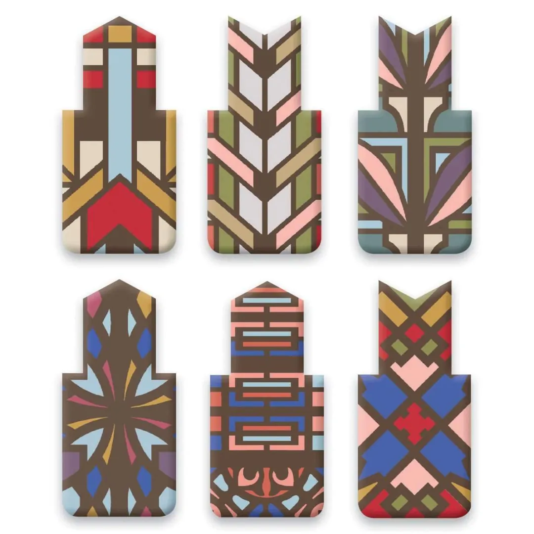 Galison Frank Lloyd Wright Designs Magnetic Bookmark Set