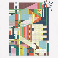 Galison Frank Lloyd Wright Hillside Curtain 1500 Piece Foil Puzzle