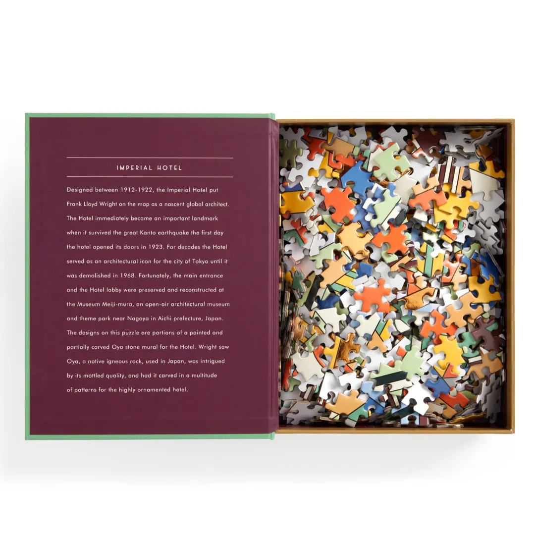 Galison Frank Lloyd Wright Imperial Hotel 500 Piece Book Puzzle