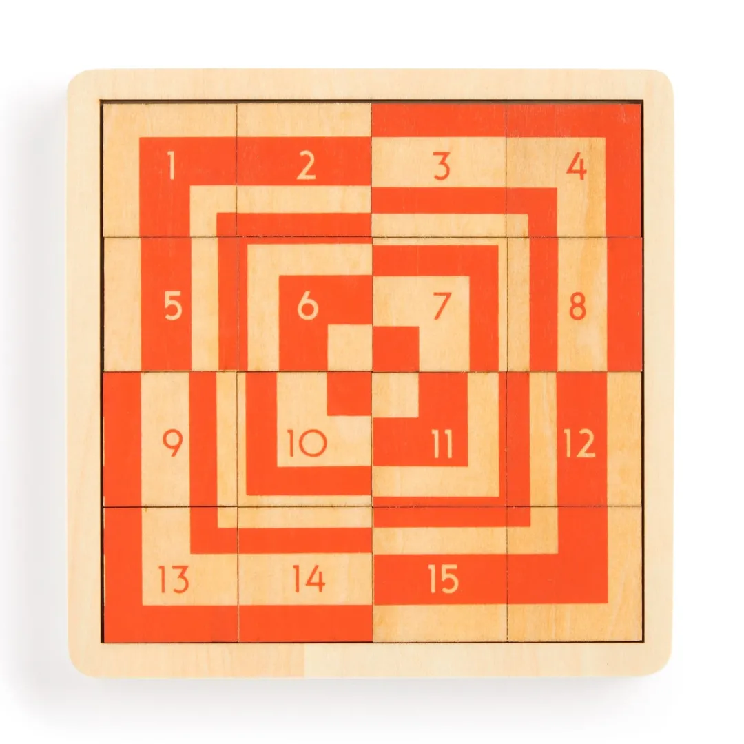 Galison Frank Lloyd Wright Imperial Hotel 2-in-1 Sliding Wood Puzzle