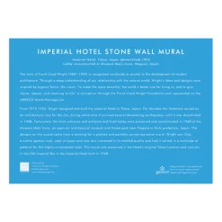 Galison Frank Lloyd Wright Imperial Hotel Stone Wall Mural 250 Piece Wood Puzzle
