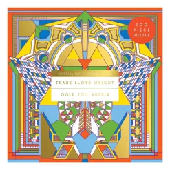 Galison Frank Lloyd Wright Imperial Hotel Peacock Rug 500 Piece Foil Jigsaw Puzzle